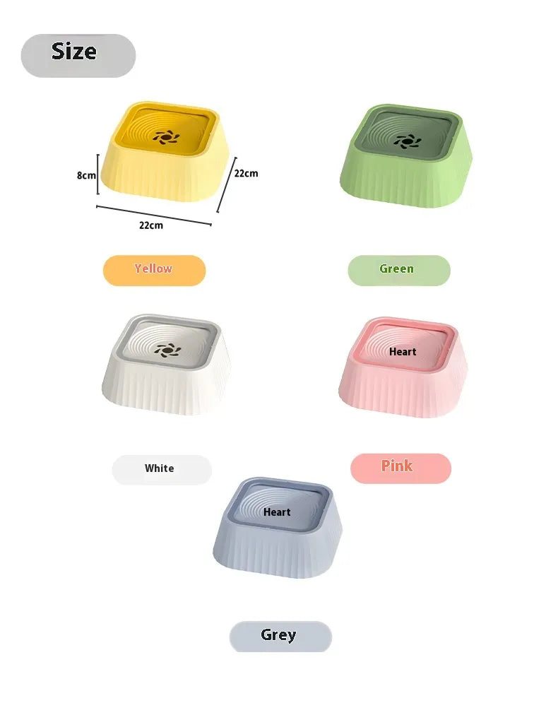 DryMuzzle — Floating Disk Pet Water Bowl